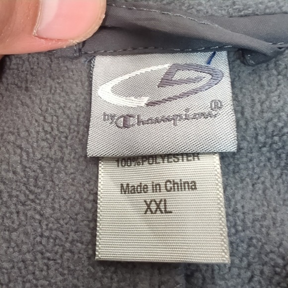 Champion Jacket Mens XXL Blue Blue Pocket Full-Zip Softshell Water Resistant NWD - Picture 7 of 10